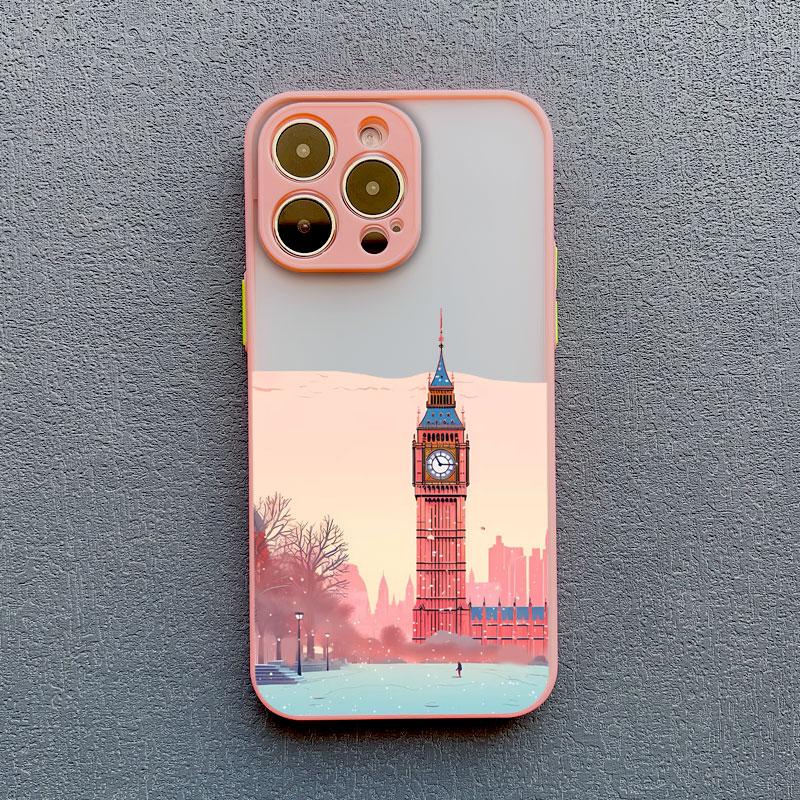 Всемирно Известная Архитектура Пейзаж Чехол для Телефона Для iPhone 16 15 Pro Max 14 13 12 11 Pro Max Mini X XS XR 7 8 Plus SE2 Чехлы