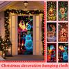 Christmas Fluorescent Door Frame, Door Cover Background, Holiday Party Decoration, Christmas Decoration Hanging Cloth