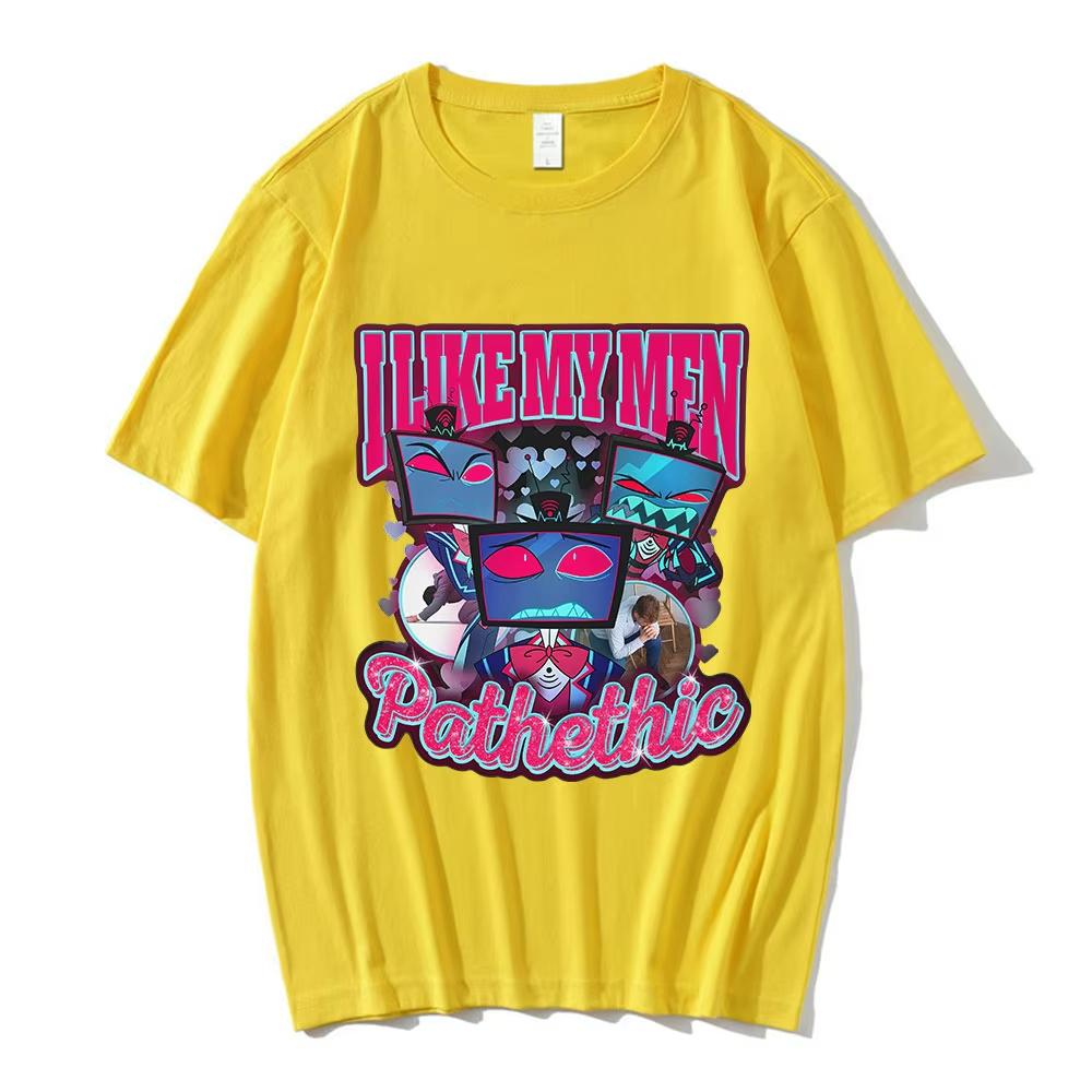 I Love My Men Pathethic Funny Meme Graphic Tshirts Men Clothing Fashion Hip Hop Short Sleeves T Shirts Cotton Casual Tshirt