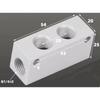 1/8" 1/4" 1/2" BSP Внутренняя резьба 2 3 4 5 6-ходовой 4-8 портов Сплошной алюминиевый коллекторный блок-распределитель Пневматический фитинг Компрессор воздуха