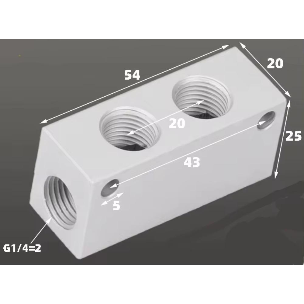 1/8" 1/4" 1/2" BSP Внутренняя резьба 2 3 4 5 6-ходовой 4-8 портов Сплошной алюминиевый коллекторный блок-распределитель Пневматический фитинг Компрессор воздуха