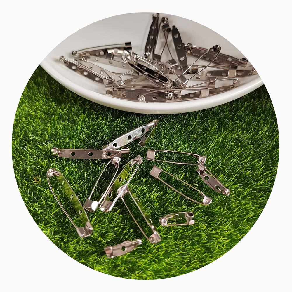 Brooch Base Back Bar Badge Holder Safe Lock Brooch Pins for DIY Brooch Jewelry Making Accessories