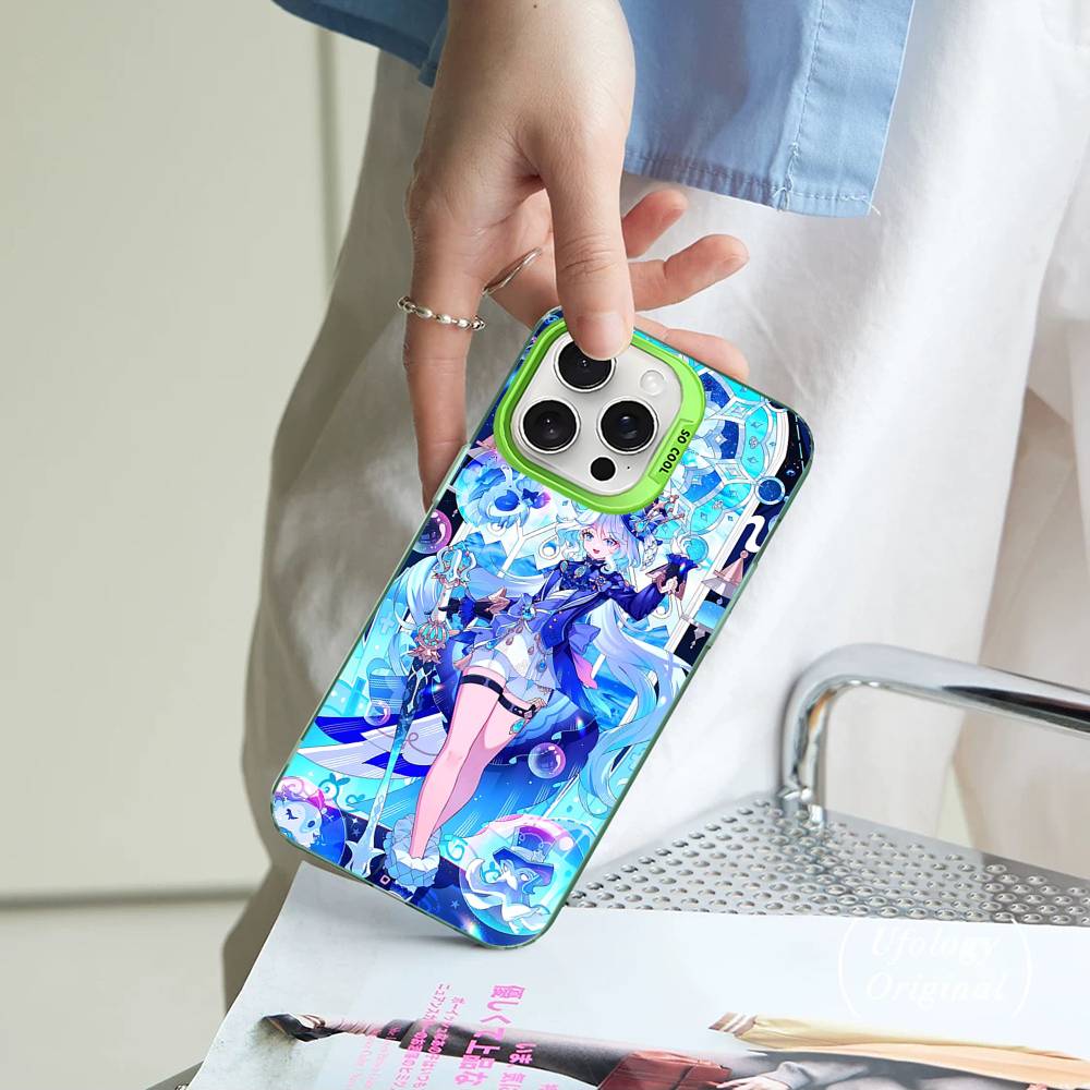 Чехол для телефона Genshin Impact Furina для IPhone 17 Air 16 15 14 13 12 11 Pro Max Цветной Жесткий Чехол