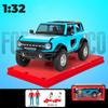 Масштаб 1/32 Ford Bronco Lima SUV, литая под давлением модель автомобиля, игрушечный автомобиль с откатным механизмом, звуком и светом для детей, коллекция подарков для мальчиков и девочек