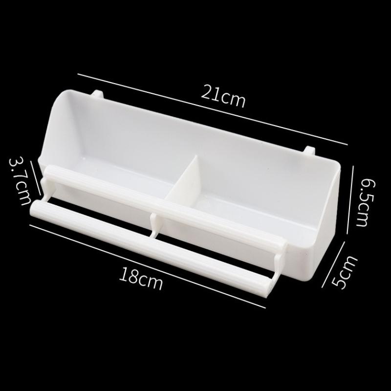 Hanging Parrot Water Feeder Bowl, Plastic Food Container For Budgerigar Cockatiel, White Cage Accessory For Small Birds