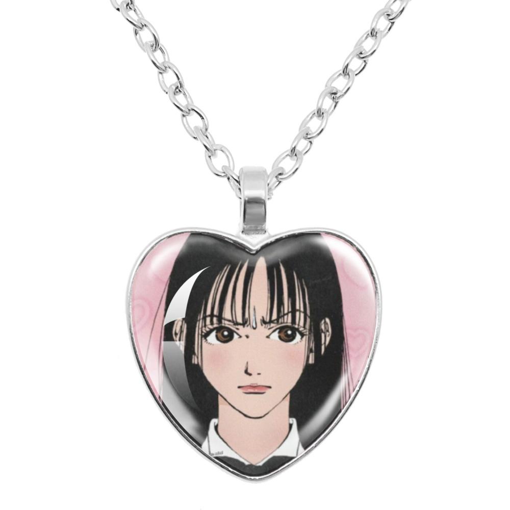 Аниме Ожерелье Paradise Kiss Юкари Хаясака Мивако Сакурада Стеклянное Сердце Форма Подвеска Ожерелье Шарм Украшение Подарок Другу