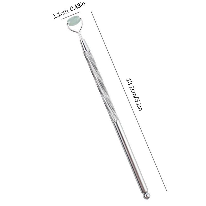 Натуральный нефритовый ролик против морщин для глаз, скребок для кожи Гуаша, массажер для глаз и лица