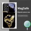 Красивый Розовый Феникс Для Samsung S25 S25 Edge S25Ultra S8 9 10 20 S21 Pro S22 Plus S23 FE S24 Ultra Magsafe Стеклянный Чехол для Телефона