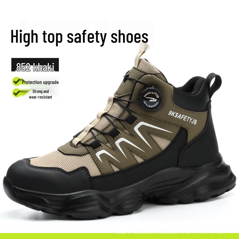 Мужские Высокие износостойкие Защитные Ботинки Ozone с Металлическим Подпяточником - Ударопрочные и Прокалываемые, Всесезонная Защита