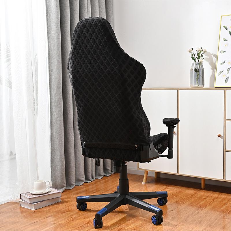 Жаккардовый чехол на стул для киберспорта с бриллиантами, компьютерные игры, интернет-кафе, конкурентоспособный вращающийся чехол на стул, эластичный чехол на стул для киберспорта