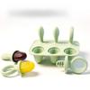 New Baby Teething Ice Cream Stick Molds - 6 Cavity Food Grade Silicone, Ideal for Homemade Popsicles & Icy Treats