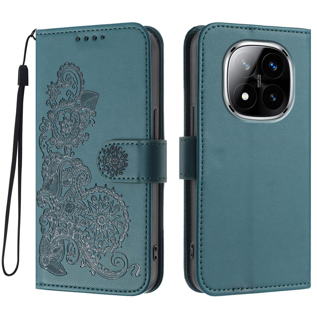 For Xiaomi Redmi Note 14 Pro+ 5G/Xiaomi Redmi Note 14 Pro 5G Phone Cases Mandala Flower Leather Wallet Mobile Cover with Strap