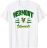 Ретро-футболка Vermont Catamounts Diamond White, официально лицензированная