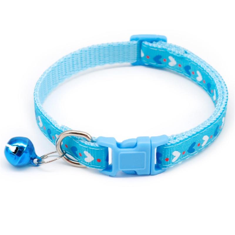 Собака кошки сердце милый колокольчик регулируемые ошейники модные домашние животные красочный узор аксессуары для домашних животных щенок DIY ошейник для собак