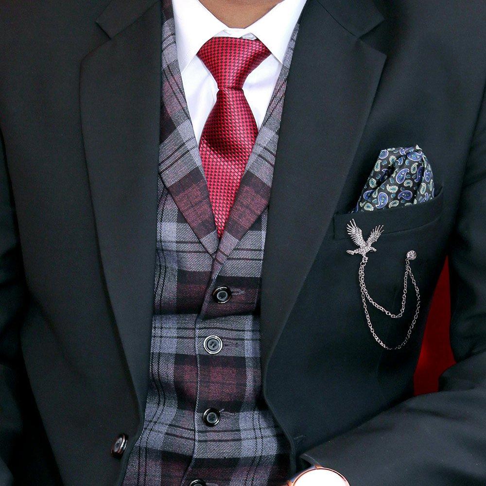 Vintage Men Brooch Zinc Zinc Alloy Suit Collar Pin Temperament Suit Lapel Pin Jewelry Accessories