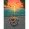 5d Diy алмазная живопись закат пляжный пейзаж Алмазная мозаика сердце наборы для вышивки крестом горный хрусталь морские фотографии дома