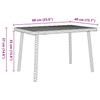 Garden Coffee Table Rectangular Grey 60 x 40 x 37 cm Poly Rattan