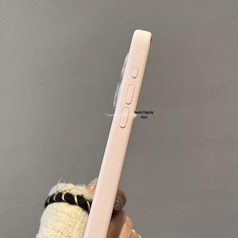 Магнитный чехол из жидкого силикона iPhone 17 Pro Max с большим окном и резиновой текстурой для защиты Apple 16