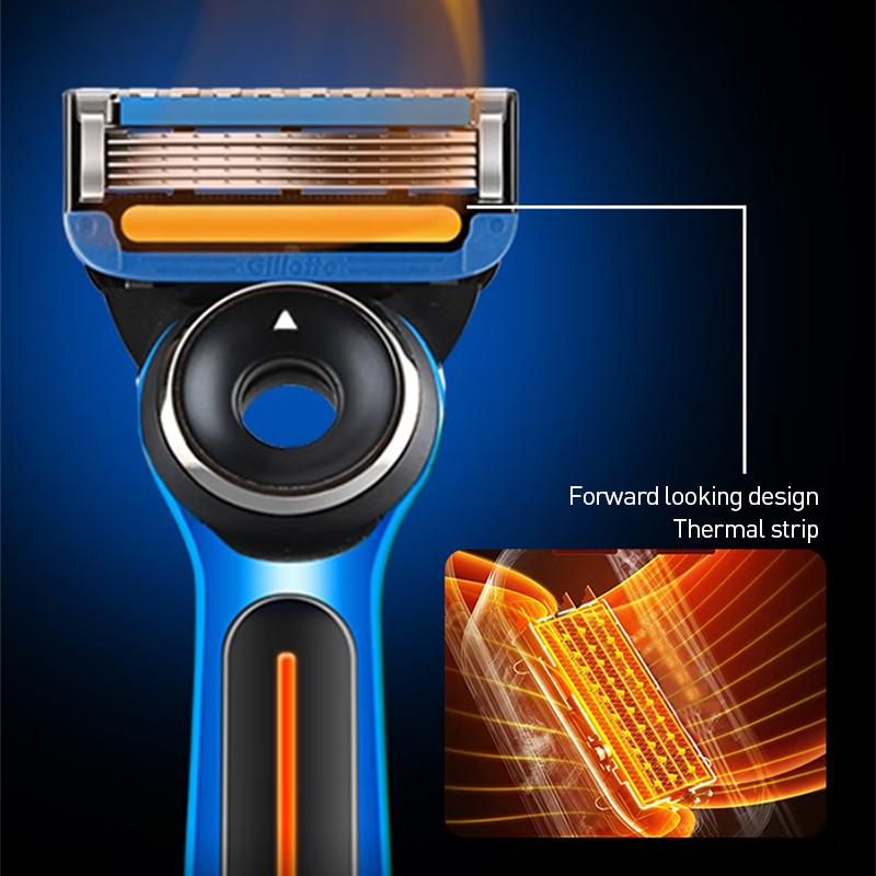 Gillette Бритва с подогревом Labs Bugatti Limited Edition с быстрым нагревом, время разогрева составляет 1 секунду, интеллектуальный контроль температуры.