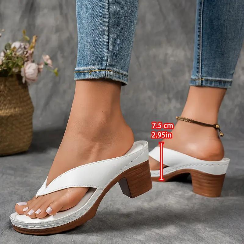 Большие женские босоножки на танкетке с открытым носком, шлепанцы для женщин