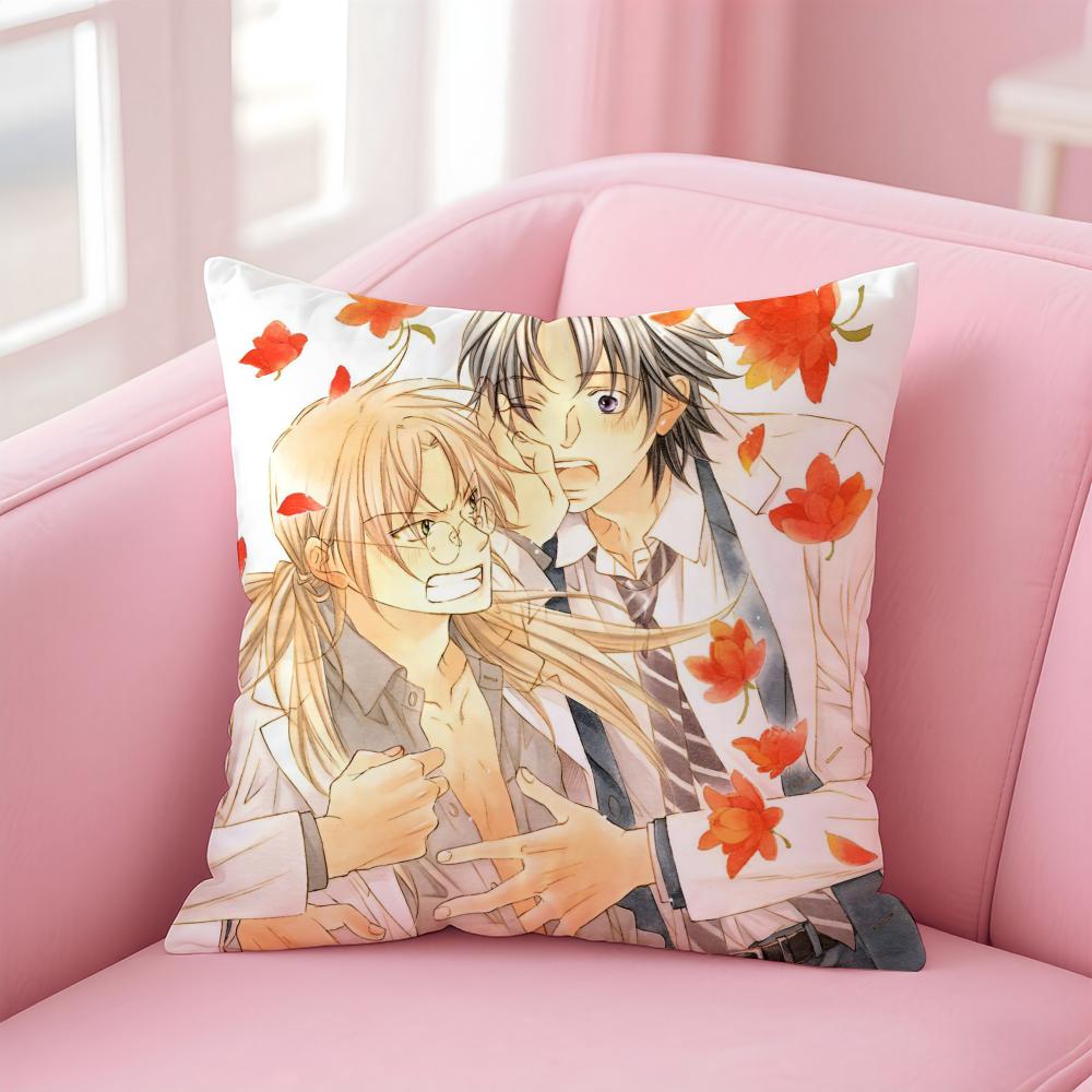 Подушка с принтом аниме BL The T-Tyrant Falls In Love Наволочка Короткий плюш Невидимая молния Для комнаты Дивана