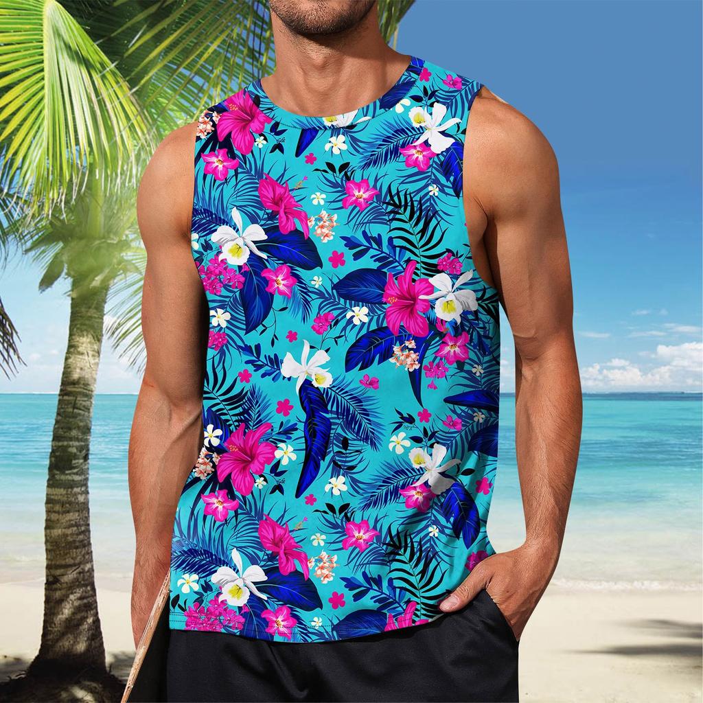 Летний мужской однотонный поглощающий пот дышащий жилет без рукавов с принтом и расширяющимся плечом