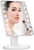 Square LED Makeup Mirror Battery & USB Rechargeable Touch Screen Adjustable Brigthness