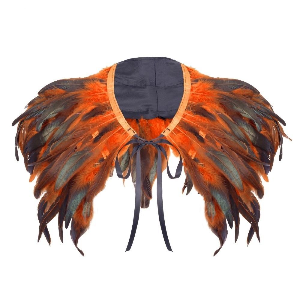 Adjustable Feather Shrug Shawl Luxury Shoulder Fake Collar Fashion Feather Shawl Prom