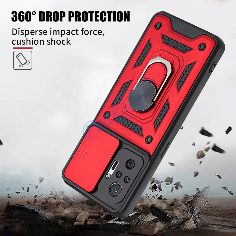 Защитный чехол для камеры для Xiaomi Redmi Note 10 Pro 10s Redmy Not 8 9 8T 9T 9A 9C, магнитное кольцо для объектива, чехол-подставка