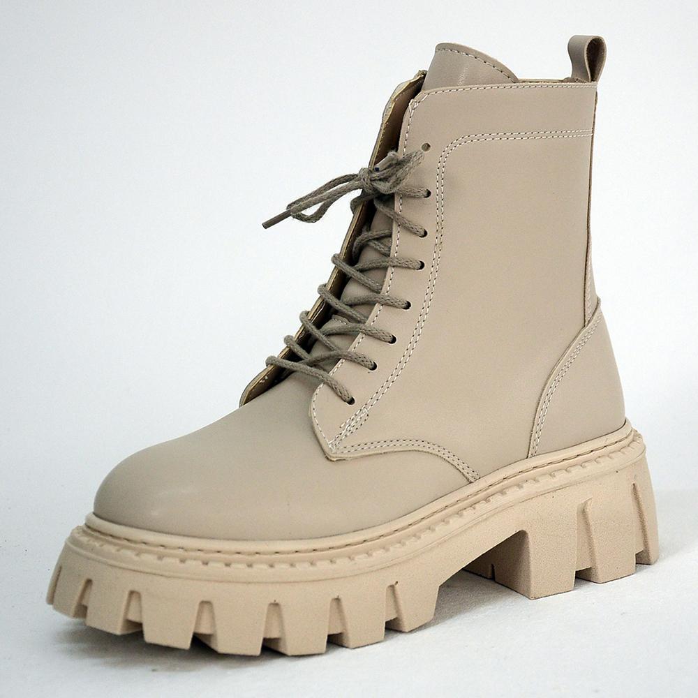 Удобные стильные женские сапоги на высокой подошве на молнии 50-1113-22