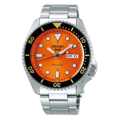 Мужские часы SEIKO SRPD59K1 оранжевые серебристые m-sto1