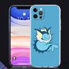 Прозрачный чехол для Apple iPhone 13 11 14 Pro Max 12 Mini, мягкий чехол для телефона XR SE 2020 7 8 Plus X XS 6S в форме ракушки Pokemon Cute Eevee Lunda