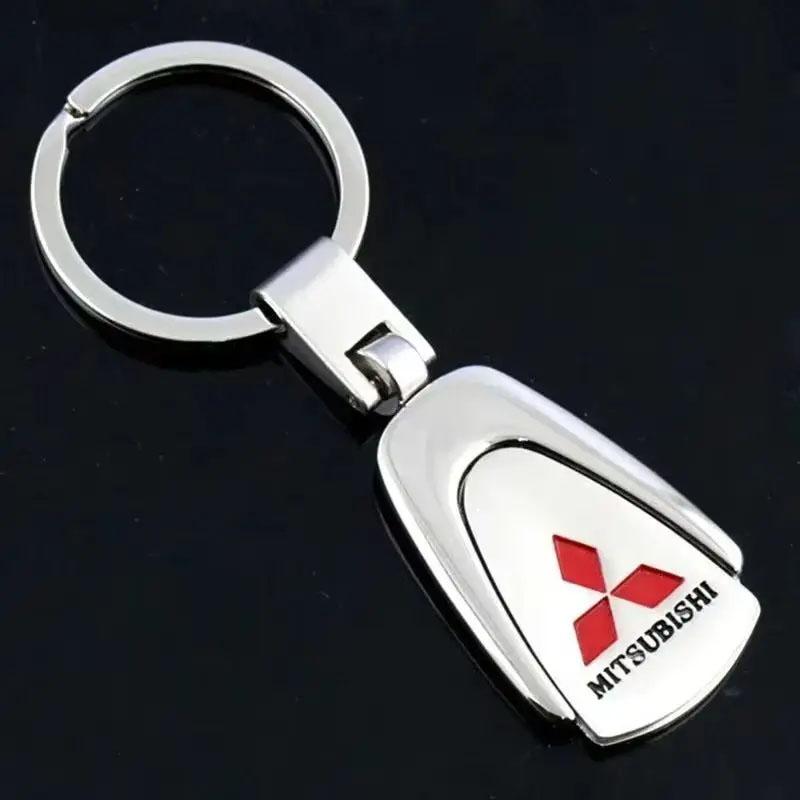 zjdf10 Metal Car Key Chain Holder Keyring Pendant Gift for Mitsubishi ASX L200 EVO Lancer Montero Mirage Pajero Galant Xpander Eclipse