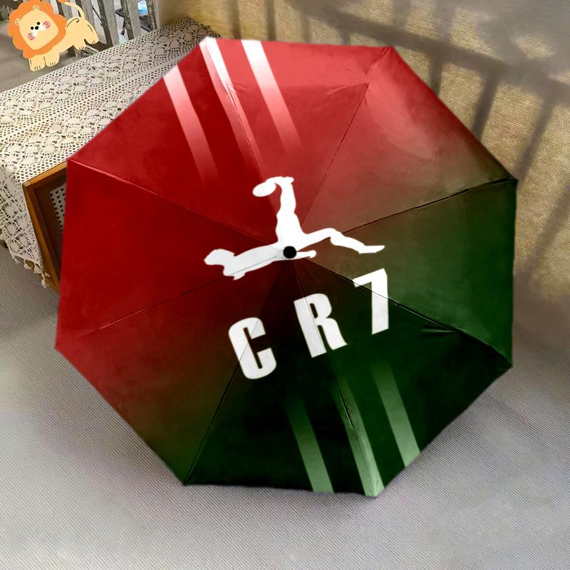 CR7's Legacy Folding umbrella Portable Suitable for all seasons Three folds printing light