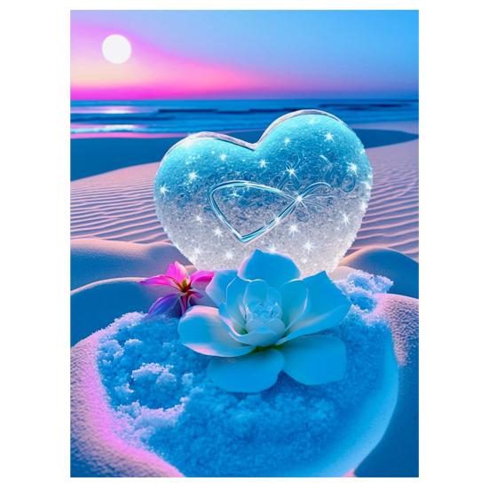 1 комплект, комплект для рисования со стразами, изысканное сердце, цветочный узор, стразы, художественный проект, украшение для дома