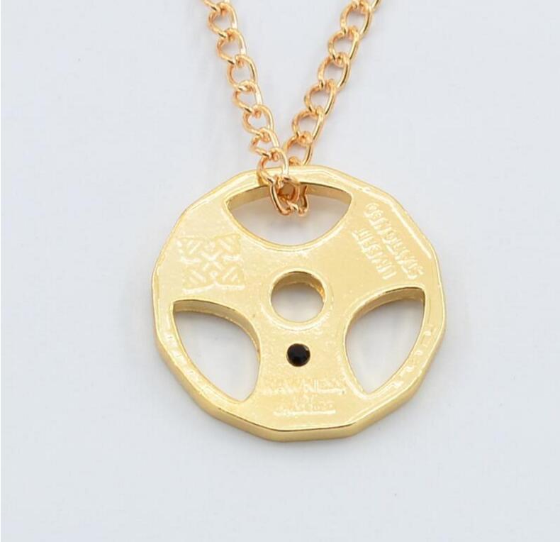 Мужское модное ожерелье с подвеской в виде штанги - Европейские/Американские фитнес-украшения K963