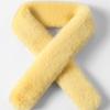 LALA Fur Scarf Petite-Light Yellow