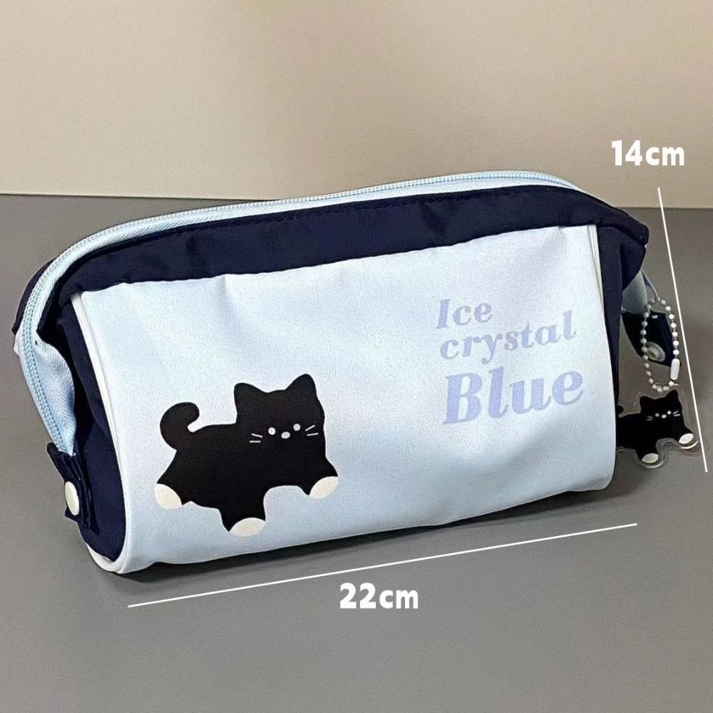 Canvas Pencil Case Large Capacity Pen Box Cartoon Stationery Bag  Gift