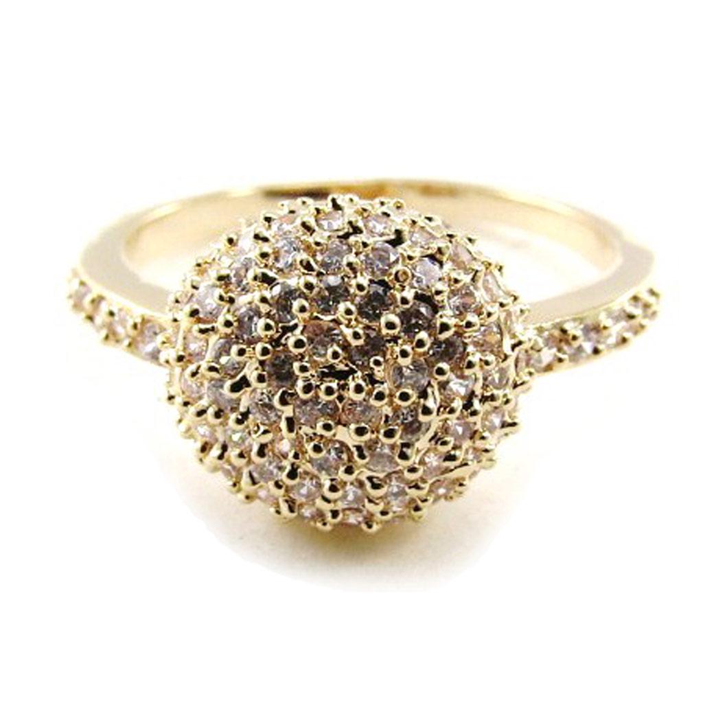 White Gold Plated 'Goddess' Ring