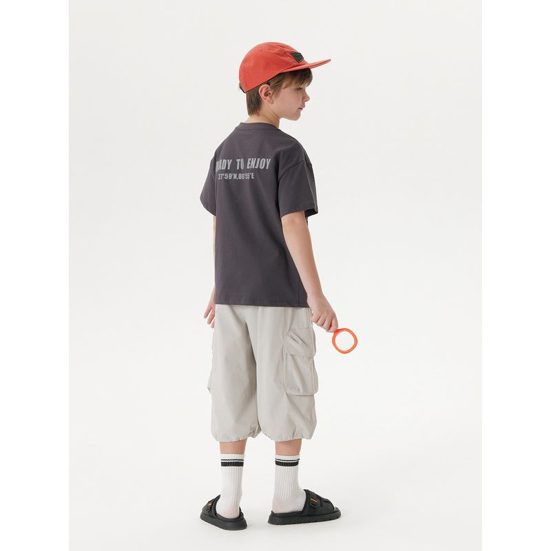 [Cool Feeling] Mark Jenny Boys' Trendy Cool Letter Short-Sleeve T-Shirt Children's Top Summer New Style 550667