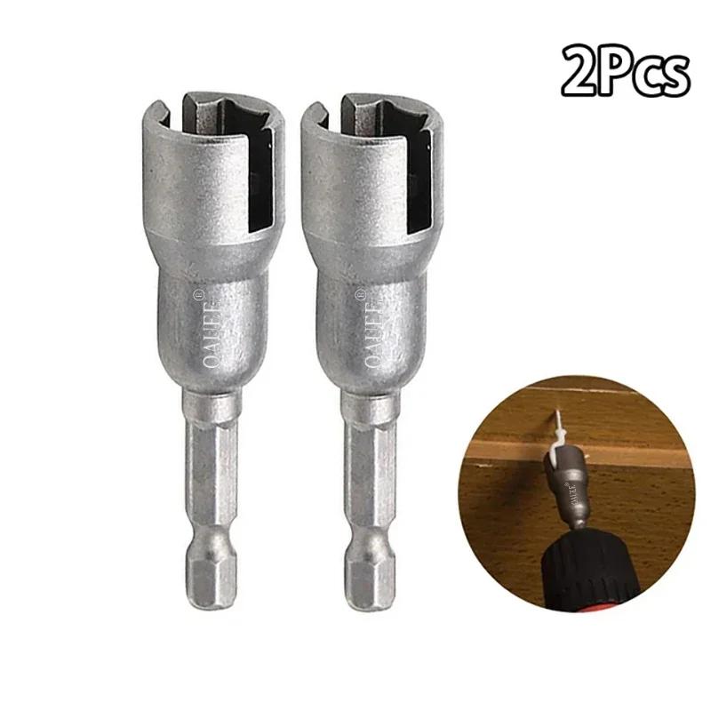 Wing Bolt Socket Wrench 1/2 Piece 6.35mm Hex Shank Socket Adapter Nut for Power Tool Slotting Electric Screwdriver Socket