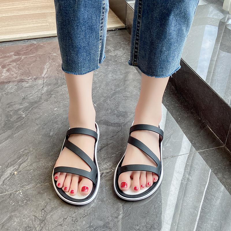 Тапочки с Z-образным ремешком для женщин, нескользящая верхняя одежда, летняя пляжная обувь, сандалии с мягкой подошвой