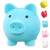 Cute Pig Bank Plastic Pig Money Bank Multiple Color For Boys Girls Kids Adults