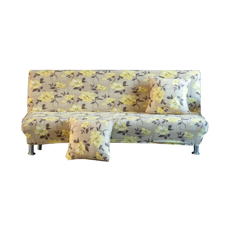 Двойное эластичное покрывало для дивана без подлокотника, эластичный чехол для дивана, наматрасник, универсальный складной чехол для дивана-кровати, чехол для матраса