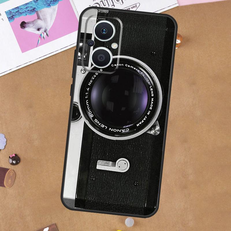 Retro Vintage Camera For OPPO Reno 13 12 11 10 14 Pro 8T 11F 12F 13F 14F 7 8 Lite OPPO Find X9 X8 X6 X5 Pro Case