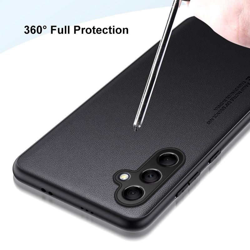 Роскошный чехол из искусственной ПУ кожи для Samsung Galaxy M14 5G, задняя крышка, матовый силиконовый противоударный чехол для полной защиты телефона для Samsung M14