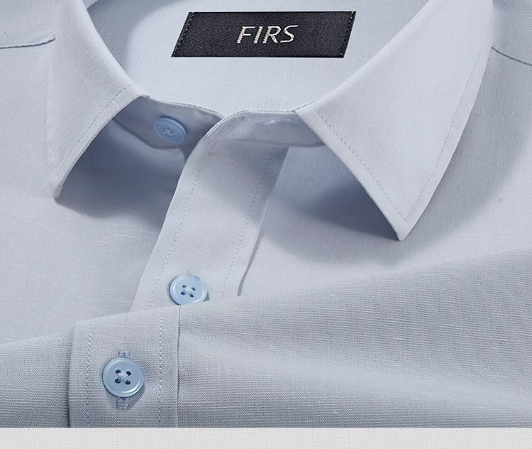 Мужская весенняя новая рубашка в стиле business casual с длинным рукавом