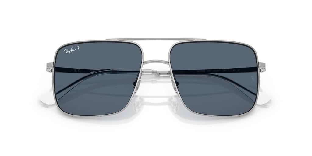 Солнцезащитные очки 0RB3758 ARI SILVER BLUE POLAR Polarized [Ray-Ban] (Серебристый/Синий) 003/2В56
