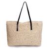 Women Handmade Weave Handbag Large Capacity Beach Shoulder Summer Straw Bag