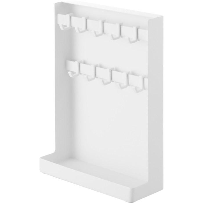 Yamazaki Key Hook Stand 2-Tier White W18xD7xH24.6cm Tower 10340